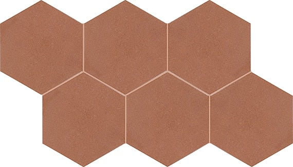Marazzi Inyo 8" Hexagon Microban Ember