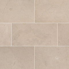 MS International Natural Stone Marble 12" x 24" Honed Crema Marfil Select