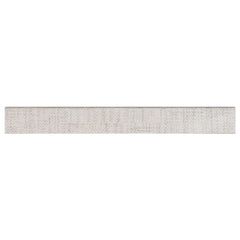 MS International Tektile 3" x 24" Bullnose Crosshatch Ivory