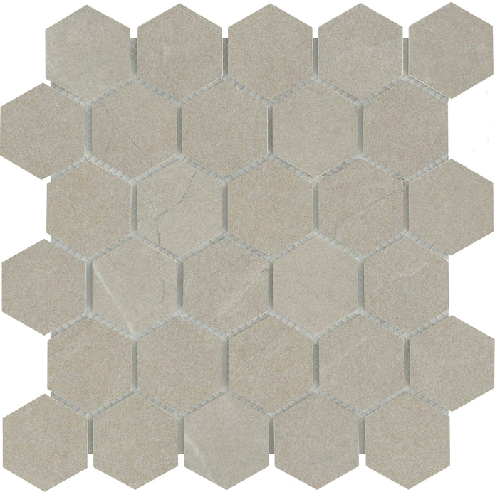 Emser Solara 10"x11" Hexagon Mosaic 2" Meriva