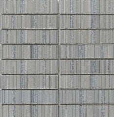 Emser Newtro 12"x12" Stacked Mosaic "1x6" Polished Silver