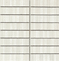 Emser Newtro 12"x12" Stacked Mosaic "1x6" Polished White