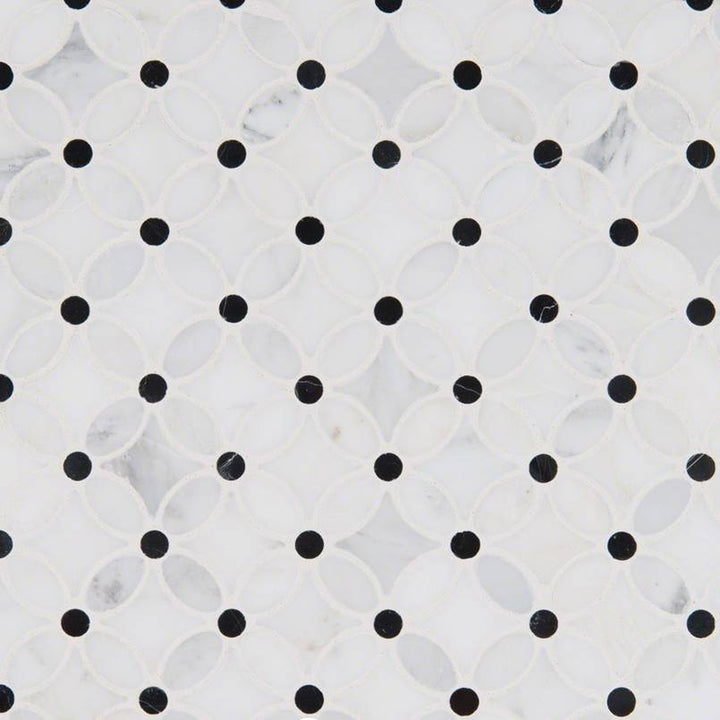 MS International Decorative Mosaic 12" x 12" Florita Arabescato Carrara