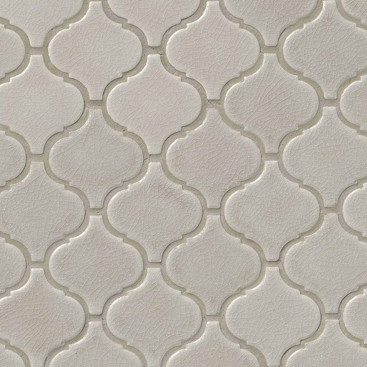 MS International Decorative Mosaic 12" x 12" Arabesque Fog