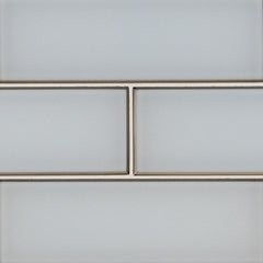 MS International Decorative Mosaic 12" x 12" Subway 4" x 12" Ice