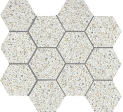 Emser Fragmento 10" X 12" Hexagon Mosaic 3" Matte SM White