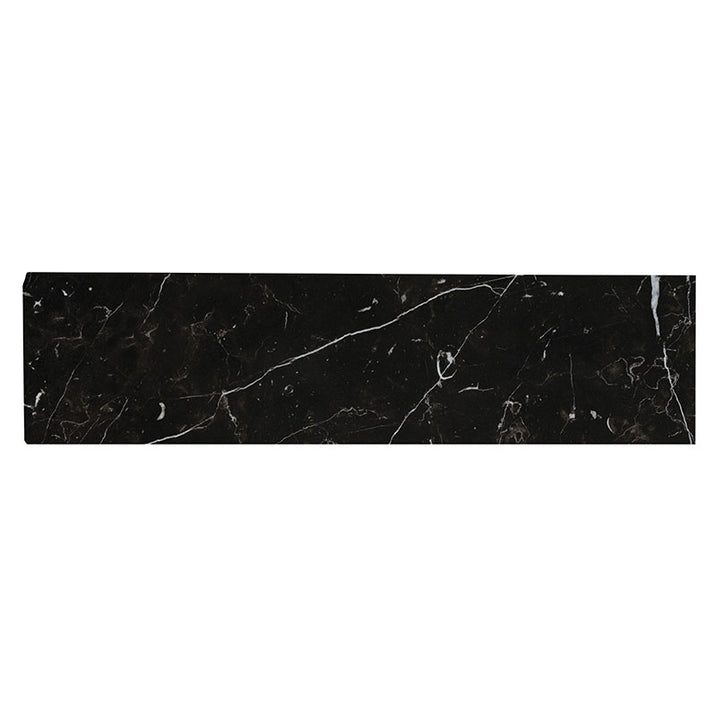 MS International Regallo 3" x 24" Bullnose Polished Marquina Noir