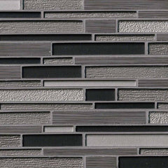 MS International Decorative Mosaic 12" x 12" Interlocking Metro Gris