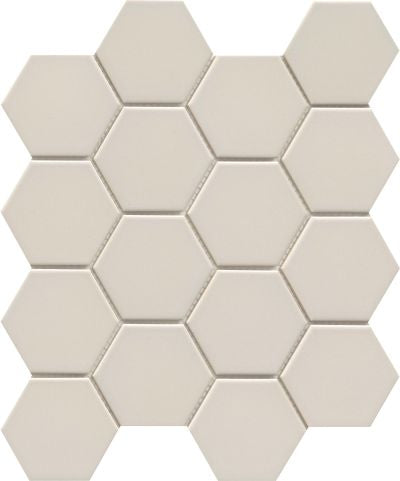 Emser Catch 10" X 12" Hexagon Mosaic 3" Glossy Fawn