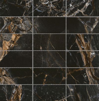 Emser Parkview 12" X 12" Stack Mosaic 2" X 6" Polished Brown