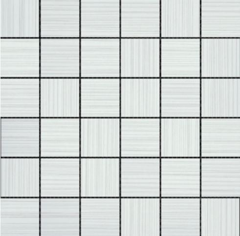 Emser Thread II 12" X 12" Mosaic 2" X 2" White