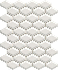 Emser Catch 10" X 13" Beveled Wide Hex Mosaic 2" X 2" Gray