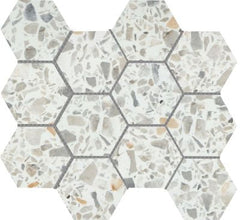Emser Fragmento 10" X 12" Hexagon Mosaic 3" Matte LG White