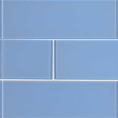 MS International Decorative Mosaic 12" x 12" Subway 4" x 12" Royal Azure