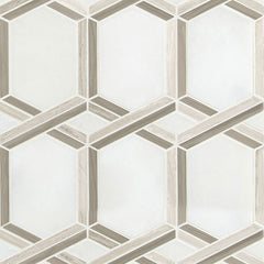 MS International Decorative Mosaic 12" x 12" Geometric Royal Link