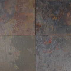MS International Slate And Quartzite 12" x 12" Gauged Rustic Gold Multi Finish