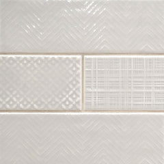 MS International Urbano 12" x 12" 3D MIX 4" x 12" Glossy Dusk