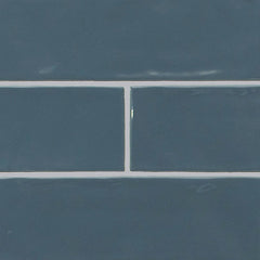 MS International Urbano 12" x 12" Subway 4"x 12" Glossy Navy