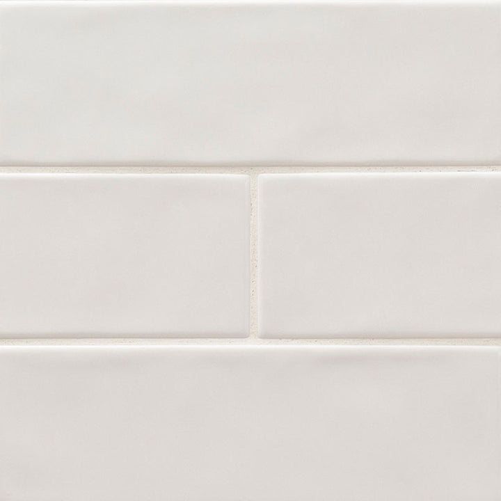MS International Urbano 12" x 12" Subway 4" x 12" Glossy Pure