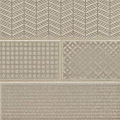 MS International Urbano 12" x 12" 3D MIX 4" x 12" Glossy Warm Concrete