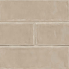 MS International Urbano 12" x 12" Subway 4" x 12" Glossy Warm Concrete