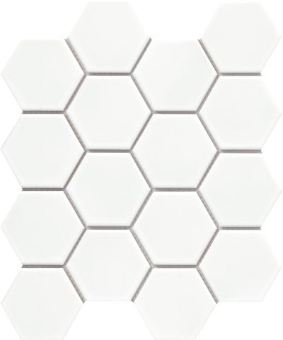 Emser Catch 10" X 12" Hexagon Mosaic 3" Glossy Ice